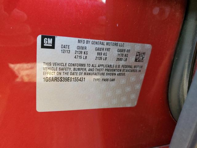 Photo 10 from auction – 2014 CADILLAC CTS LUXURY with VIN 1G6AR5S39E0155431