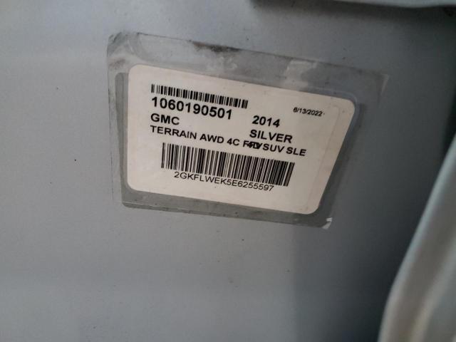 Photo 10 from auction – 2014 GMC TERRAIN SL with VIN 2GKFLWEK5E6255597