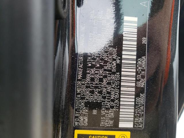 Photo 10 from auction – 2015 LEXUS RX 350 with VIN 2T2ZK1BAXFC151564