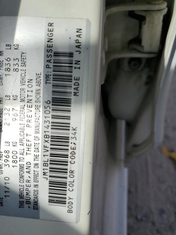 Photo 10 from auction – 2011 MAZDA 3 I with VIN JM1BL1VFXB1431056