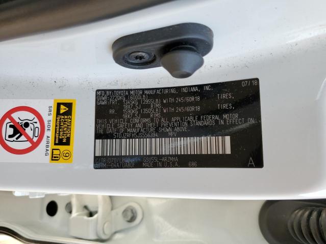 Photo 10 from auction – 2018 TOYOTA HIGHLANDER with VIN 5TDJZRFH5JS556394