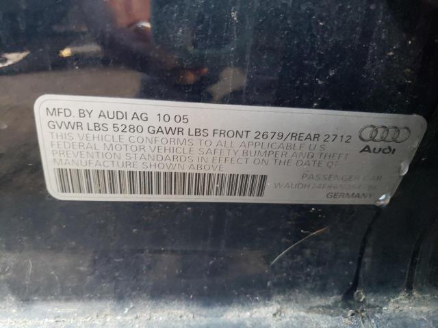 Photo 10 from auction – 2006 AUDI A6 3.2 QUA with VIN WAUDH74F86N094798