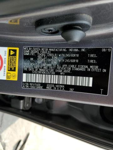Photo 10 from auction – 2019 TOYOTA HIGHLANDER with VIN 5TDZZRFH0KS347388