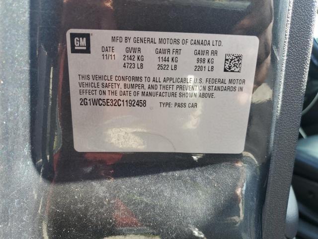 Photo 10 from auction – 2012 CHEVROLET IMPALA LTZ with VIN 2G1WC5E32C1192458
