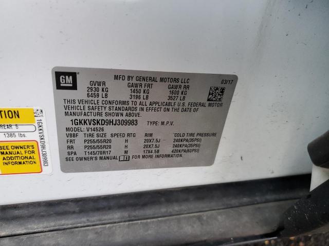 Photo 10 from auction – 2017 GMC ACADIA LIM with VIN 1GKKVSKD9HJ309983