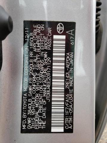 Photo 10 from auction – 2012 TOYOTA COROLLA BA with VIN JTDBU4EE2C9171129