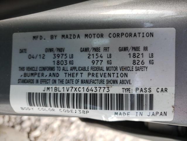 Photo 10 from auction – 2012 MAZDA 3 I with VIN JM1BL1V7XC1643773
