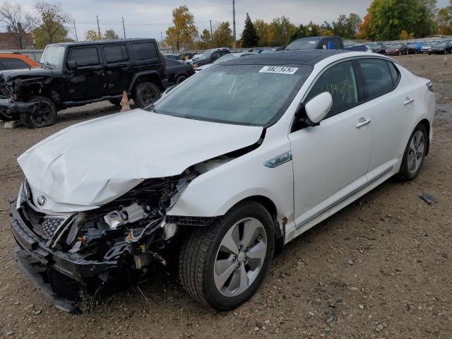 KIA OPTIMA HYB 2015 with VIN KNAGN4ADXF5085057 - Photo from auction