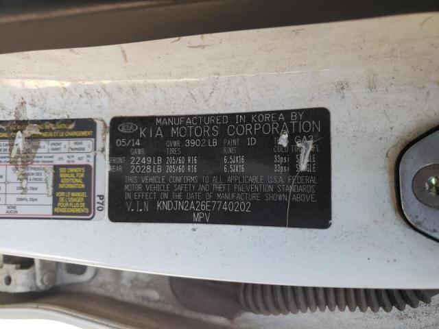 Photo 10 from auction – 2014 KIA SOUL with VIN KNDJN2A26E7740202