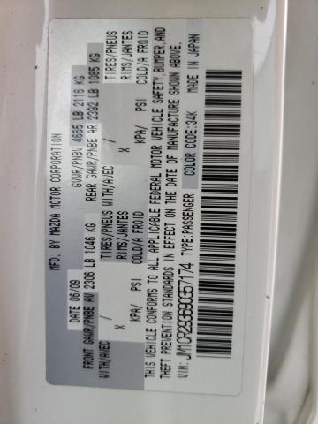 Photo 10 from auction – 2009 MAZDA 5 with VIN JM1CR293690357174