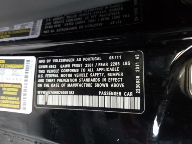 Photo 10 from auction – 2012 VOLKSWAGEN EOS LUX with VIN WVWFW7AH6CV005183