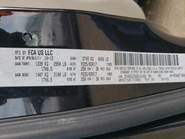 Photo 10 from auction – 2016 DODGE GRAND CARA with VIN 2C4RDGCG9GR161430