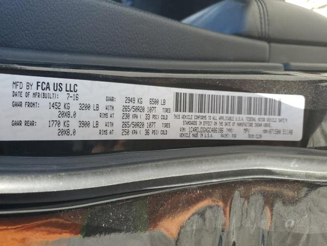 Photo 10 from auction – 2016 DODGE DURANGO LI with VIN 1C4RDJDGXGC486186