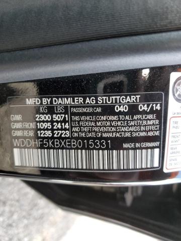 Photo 10 from auction – 2014 MERCEDES-BENZ E 350 with VIN WDDHF5KBXEB015331