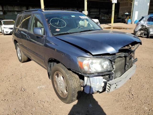 TOYOTA HIGHLANDER 2007 с VIN JTEEP21A570222219 - Фото с аукциона