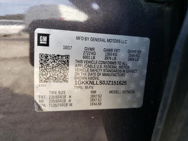 Photo 10 from auction – 2018 GMC ACADIA SLE with VIN 1GKKNLLS0JZ151625