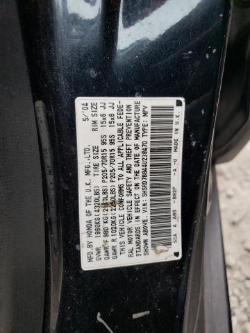 Photo 10 from auction – 2004 HONDA CR-V EX with VIN SHSRD78844U239470