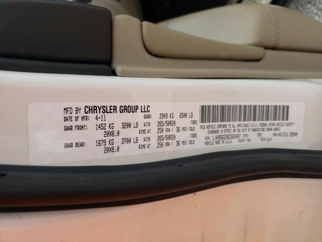 Photo 10 from auction – 2011 JEEP GRAND CHER with VIN 1J4RR6GG5BC683487