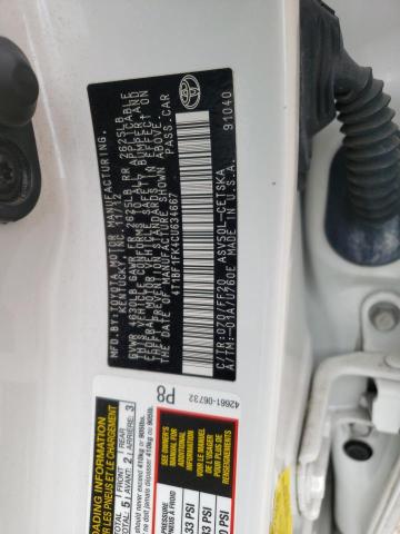 Photo 10 from auction – 2012 TOYOTA CAMRY BASE with VIN 4T1BF1FK4CU634667