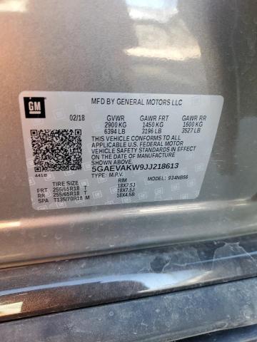 Photo 10 from auction – 2018 BUICK ENCLAVE ES with VIN 5GAEVAKW9JJ218613