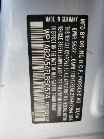 Photo 10 from auction – 2015 PORSCHE MACAN S with VIN WP1AB2A54FLB50574