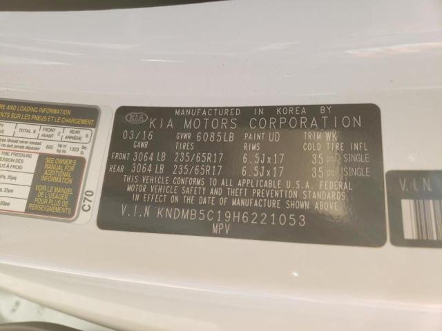Photo 10 from auction – 2017 KIA SEDONA LX with VIN KNDMB5C19H6221053
