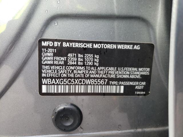 Photo 10 from auction – 2012 BMW 528 I with VIN WBAXG5C5XCDW85567