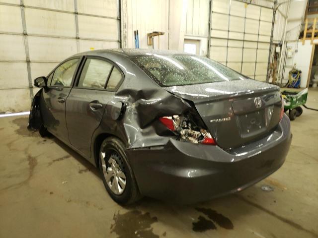 Photo 3 from auction – 2012 HONDA CIVIC LX with VIN 19XFB2F53CE012335