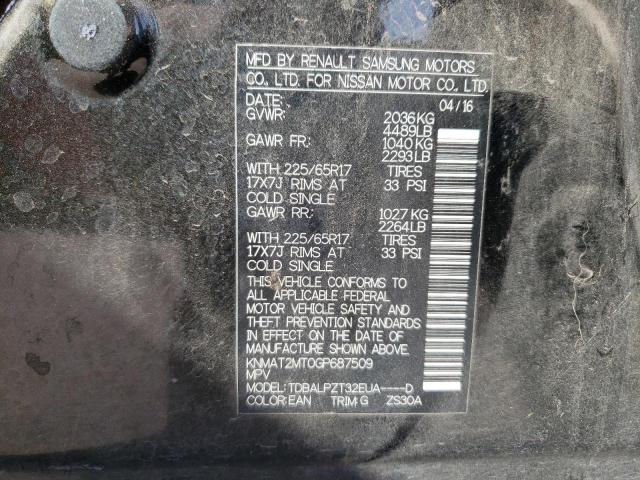 Photo 10 from auction – 2016 NISSAN ROGUE S with VIN KNMAT2MT0GP687509