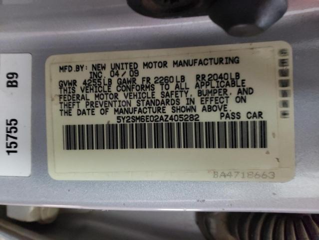 Photo 10 from auction – 2010 PONTIAC VIBE with VIN 5Y2SM6E02AZ405282