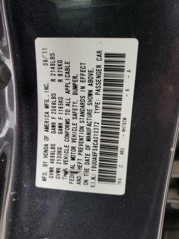 Photo 10 from auction – 2012 ACURA TL with VIN 19UUA8F58CA010372
