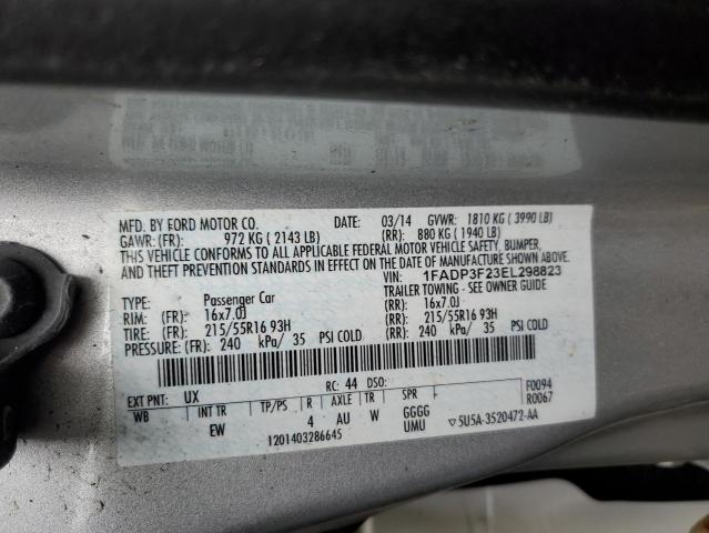 Фото 10 с аукциона – 2014 FORD FOCUS SE с VIN 1FADP3F23EL298823