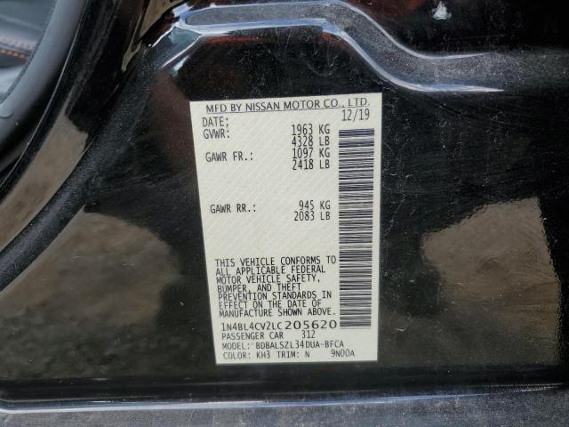 Photo 10 from auction – 2020 NISSAN ALTIMA SR with VIN 1N4BL4CV2LC205620
