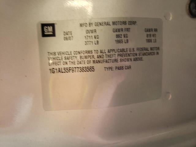 Photo 10 from auction – 2007 CHEVROLET COBALT LT with VIN 1G1AL55F977383565