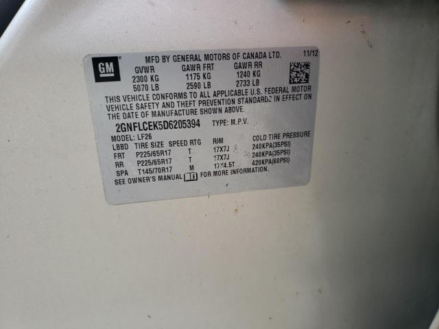 Photo 10 from auction – 2013 CHEVROLET EQUINOX LS with VIN 2GNFLCEK5D6205394