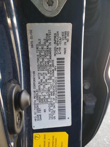 Photo 10 from auction – 2002 TOYOTA HIGHLANDER with VIN JTEGF21A220042510
