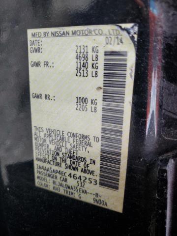 Photo 10 from auction – 2014 NISSAN MAXIMA S with VIN 1N4AA5AP4EC464253