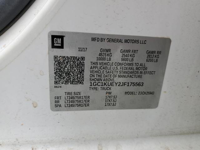 Photo 10 from auction – 2018 CHEVROLET SILVERADO with VIN 1GC1KUEY2JF175563