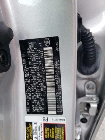 Photo 10 from auction – 2013 TOYOTA CAMRY L with VIN 4T1BF1FK1DU282472
