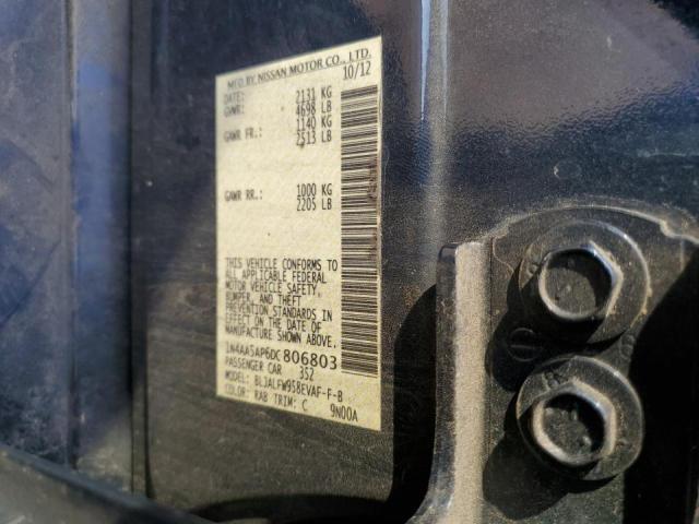 Photo 10 from auction – 2013 NISSAN MAXIMA S with VIN 1N4AA5AP6DC806803