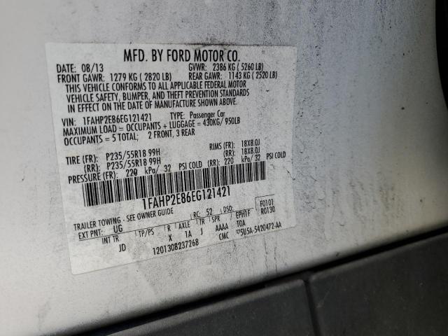 Zdjęcie 10 z aukcji – 2014 FORD TAURUS SEL z VIN 1FAHP2E86EG121421