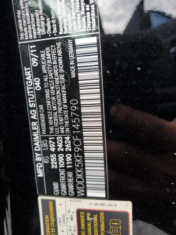Photo 10 from auction – 2012 MERCEDES-BENZ E 350 with VIN WDDKK5KF9CF145790