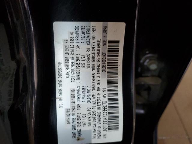 Photo 10 from auction – 2012 MAZDA CX-9 with VIN JM3TB3CA7C0356079