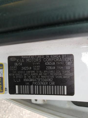 Photo 10 from auction – 2015 KIA OPTIMA LX with VIN KNAGM4A75F5544962