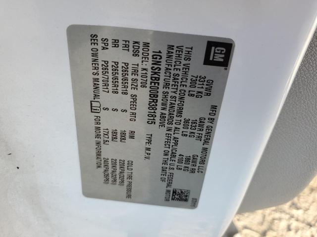 Photo 10 from auction – 2011 CHEVROLET TAHOE K150 with VIN 1GNSKBE00BR381815