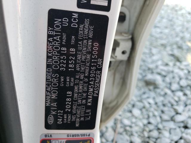 Photo 10 from auction – 2013 KIA RIO LX with VIN KNADM5A39D6115000