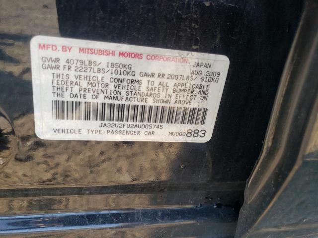 Photo 10 from auction – 2010 MITSUBISHI LANCER ES/ with VIN JA32U2FU2AU005745