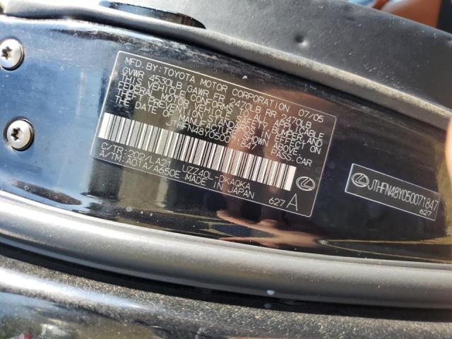 Photo 10 from auction – 2005 LEXUS SC 430 with VIN JTHFN48Y050071847