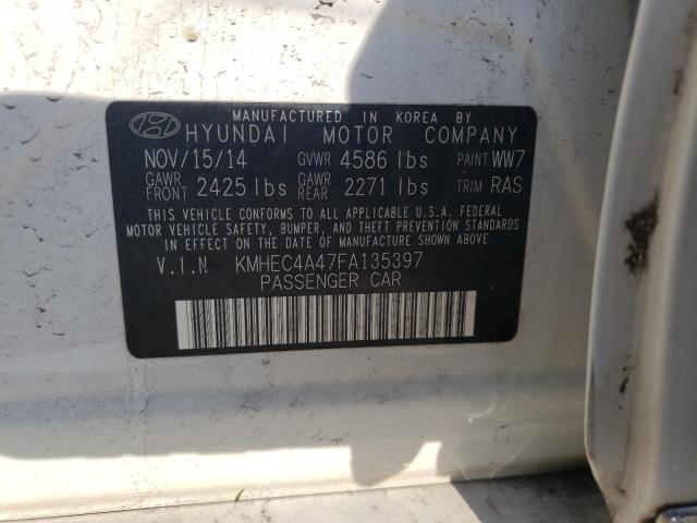 Photo 10 from auction – 2015 HYUNDAI SONATA HYB with VIN KMHEC4A47FA135397