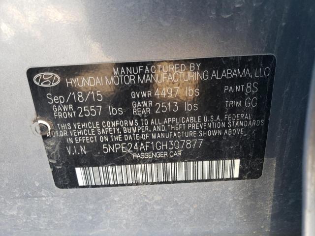 Photo 10 from auction – 2016 HYUNDAI SONATA SE with VIN 5NPE24AF1GH307877